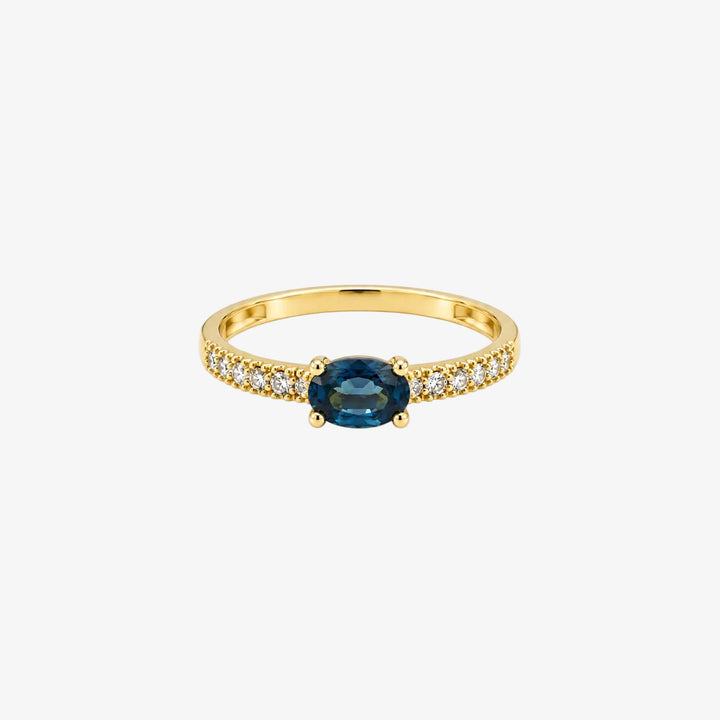 Anel de Safira em Ouro 18k