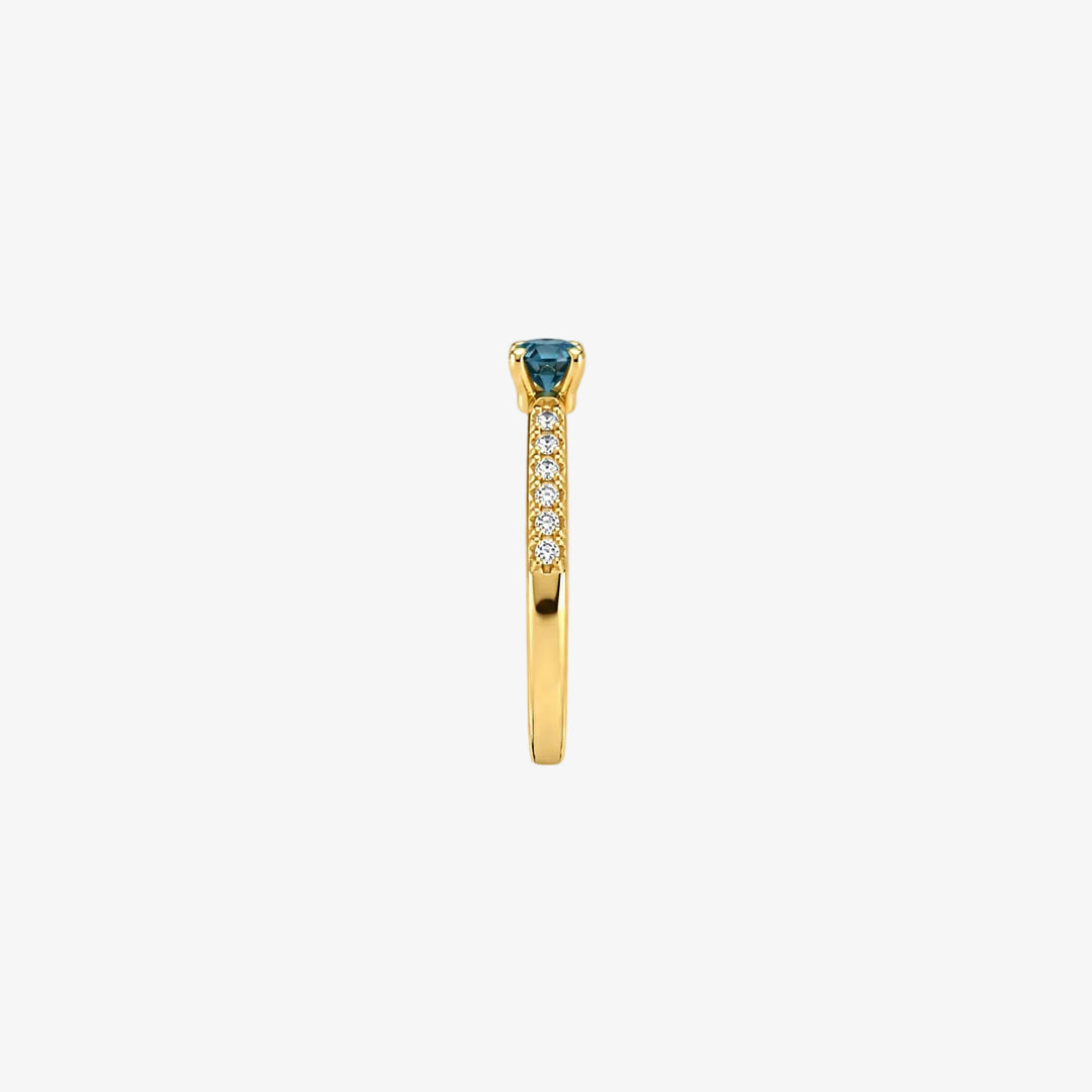 Anel de Safira em Ouro 18k