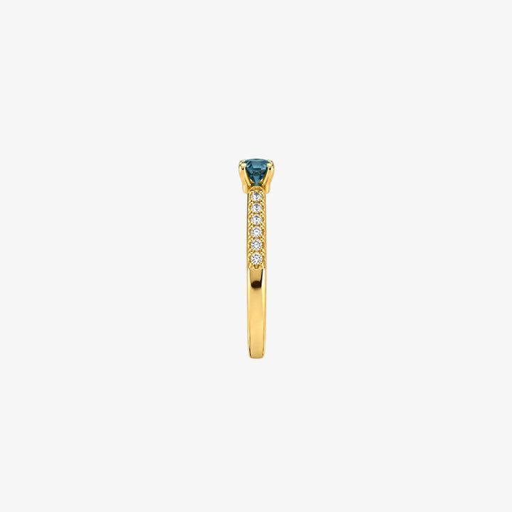 Anel de Safira em Ouro 18k