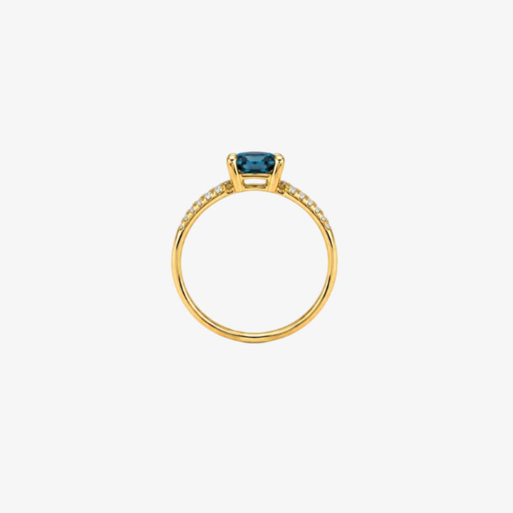 Anel de Safira em Ouro 18k