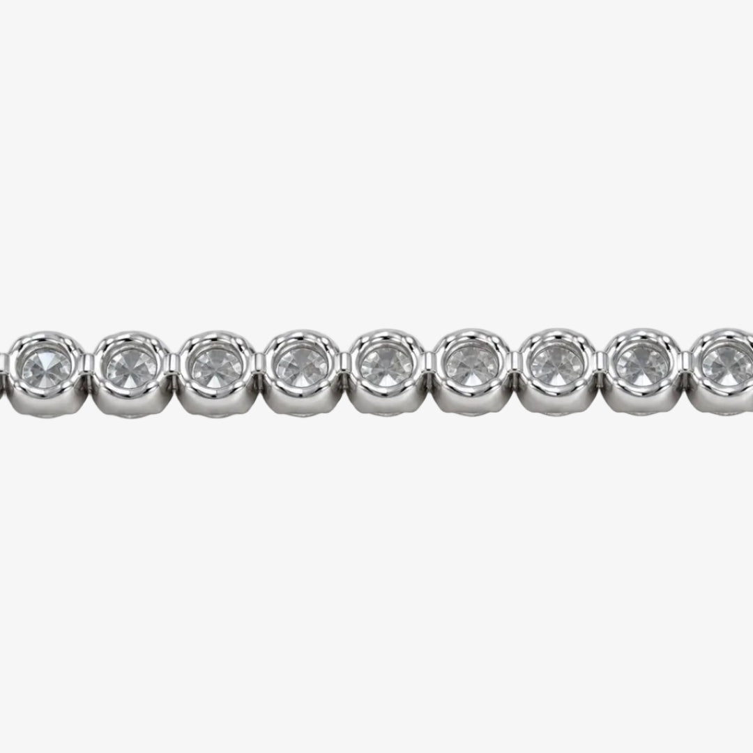 18K White Gold Natural Diamond Tennis Bracelet – 0.995 CTW