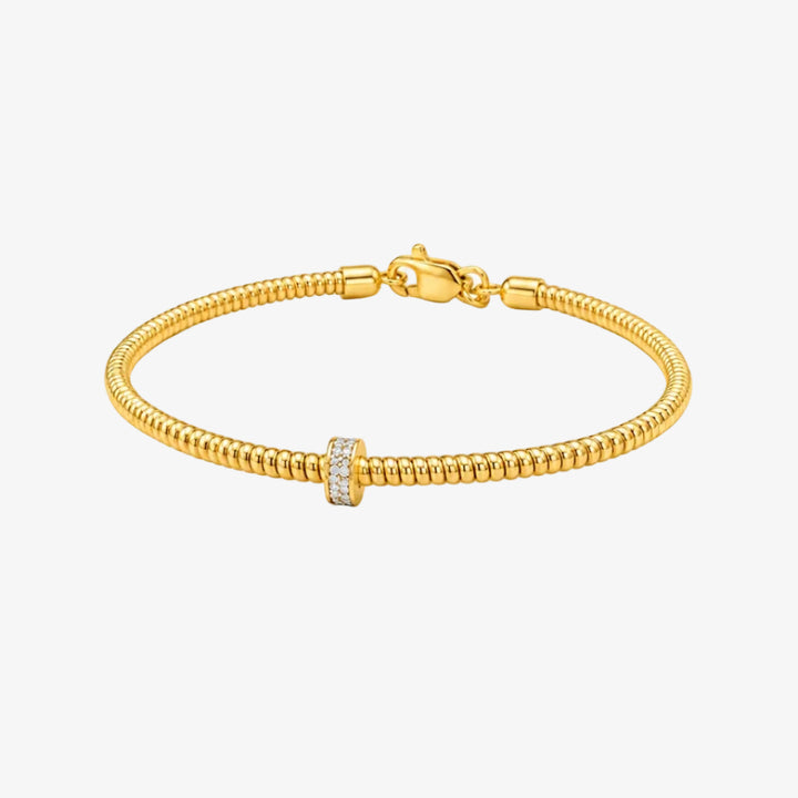 Pulseira em ouro 18k - Largura do produto: tubo de 2,4 mm - Metal: ouro 18k