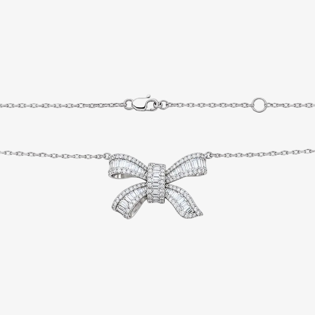 Collar de diamantes de oro de 18 quilates