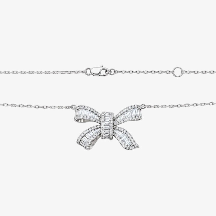 Collar de diamantes de oro de 18 quilates