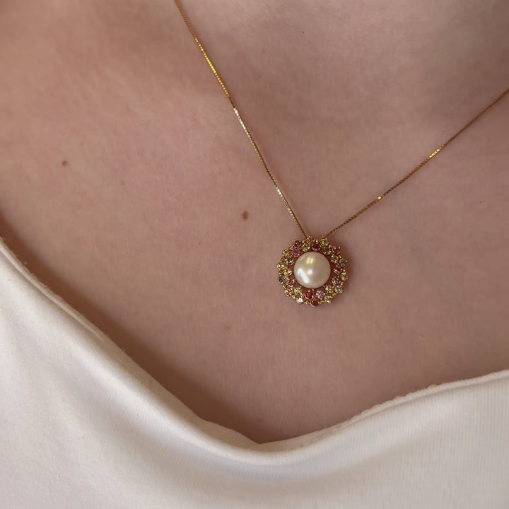 18k Gold Pearl Necklace