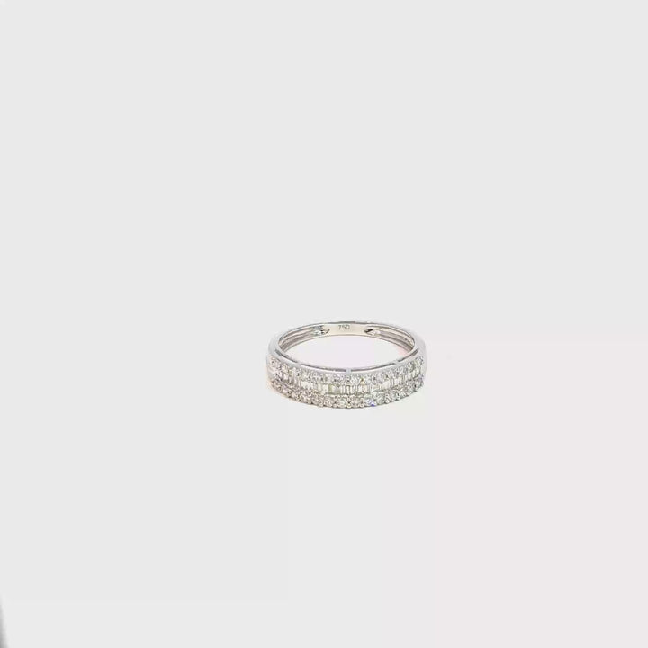 White Gold Diamond Band Ring