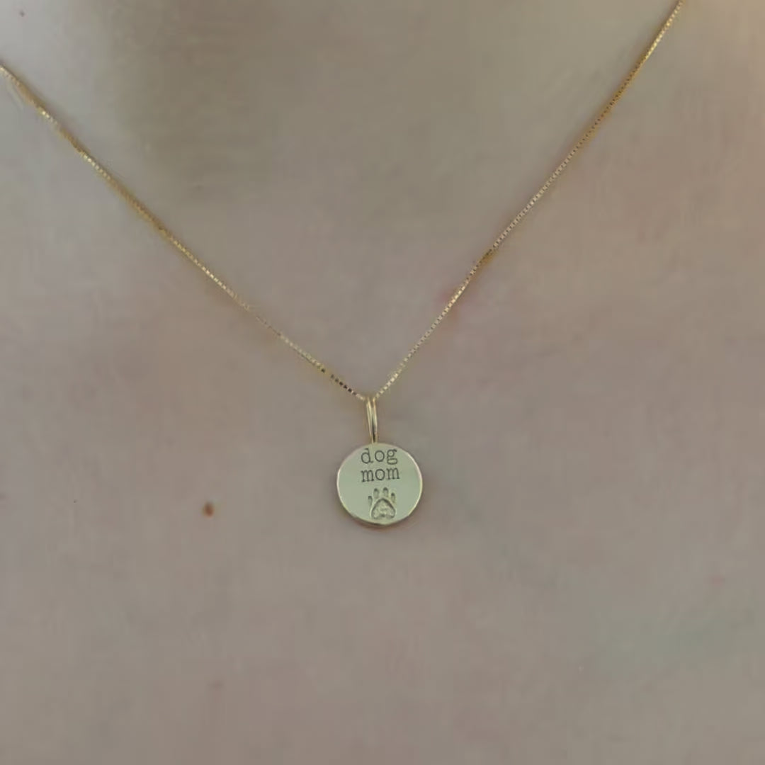 Natural Diamond Dog Paw Charm Pendant