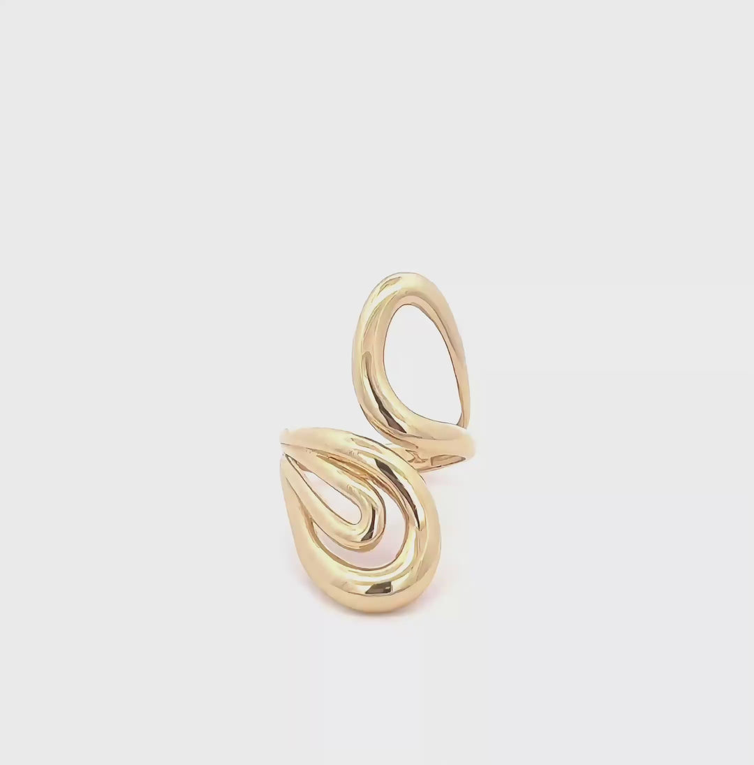 18k Gold Curves Ring