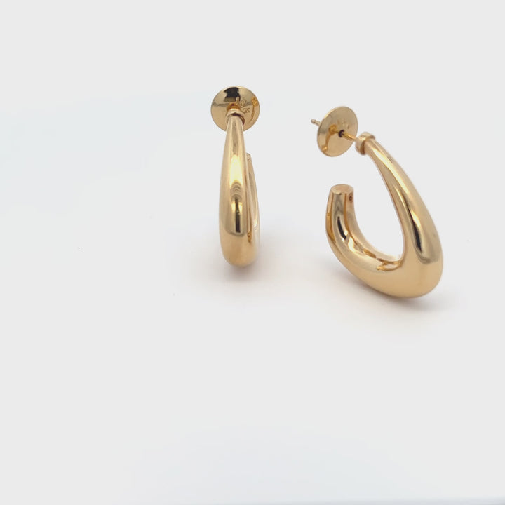 18k Gold Hoop Earring