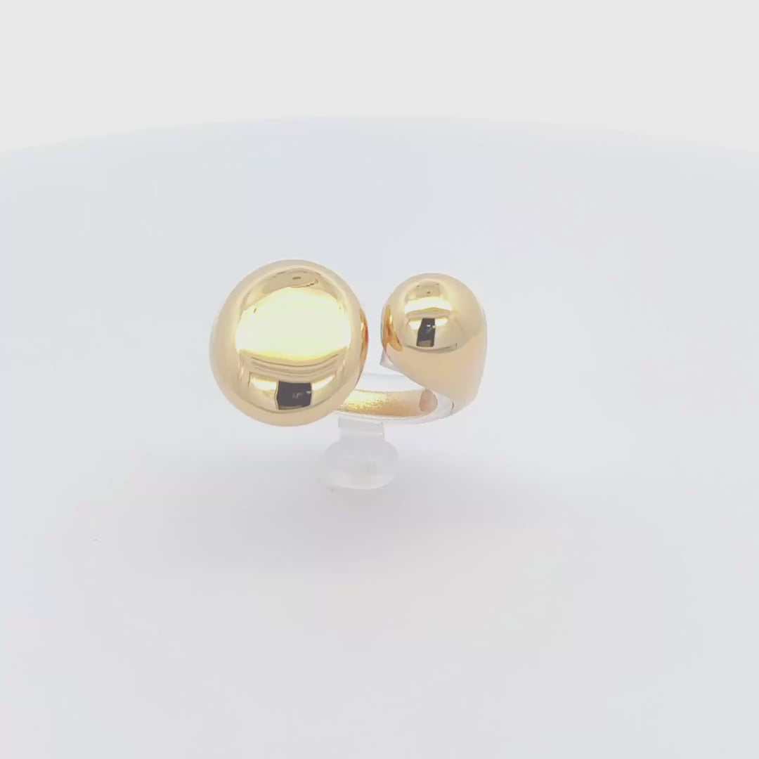 18k Gold Ring Ball