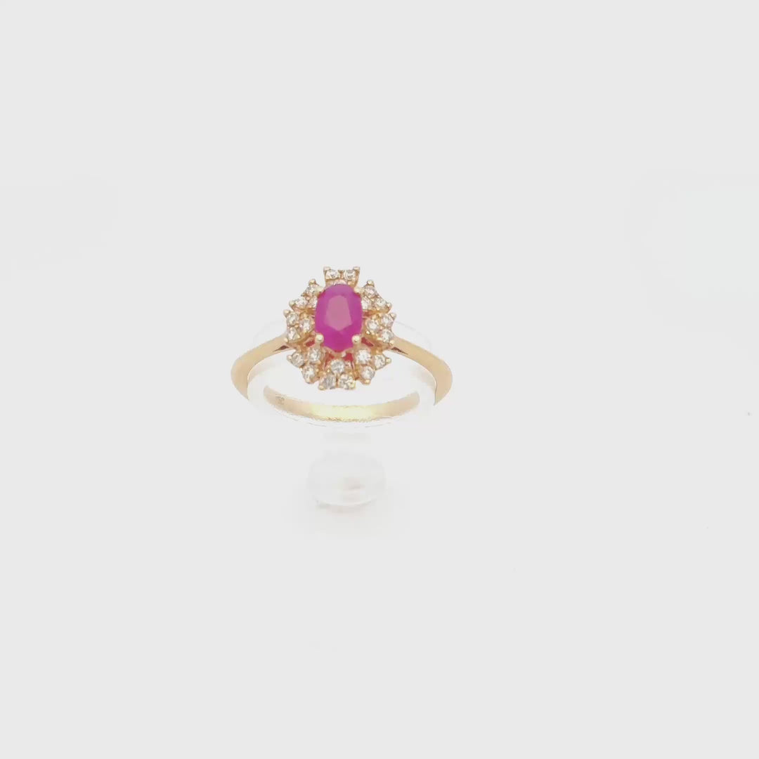 18k Ruby Gold Ring