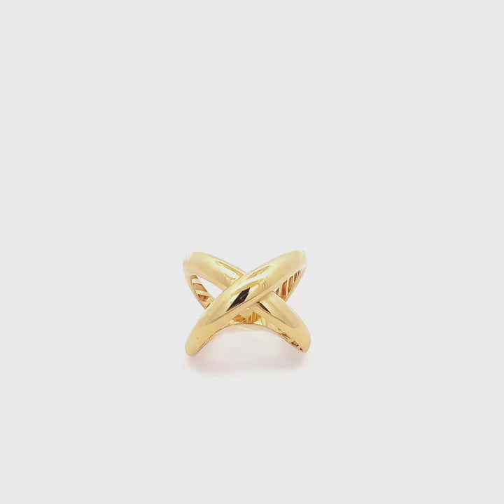 18k Gold Interlaced Ring