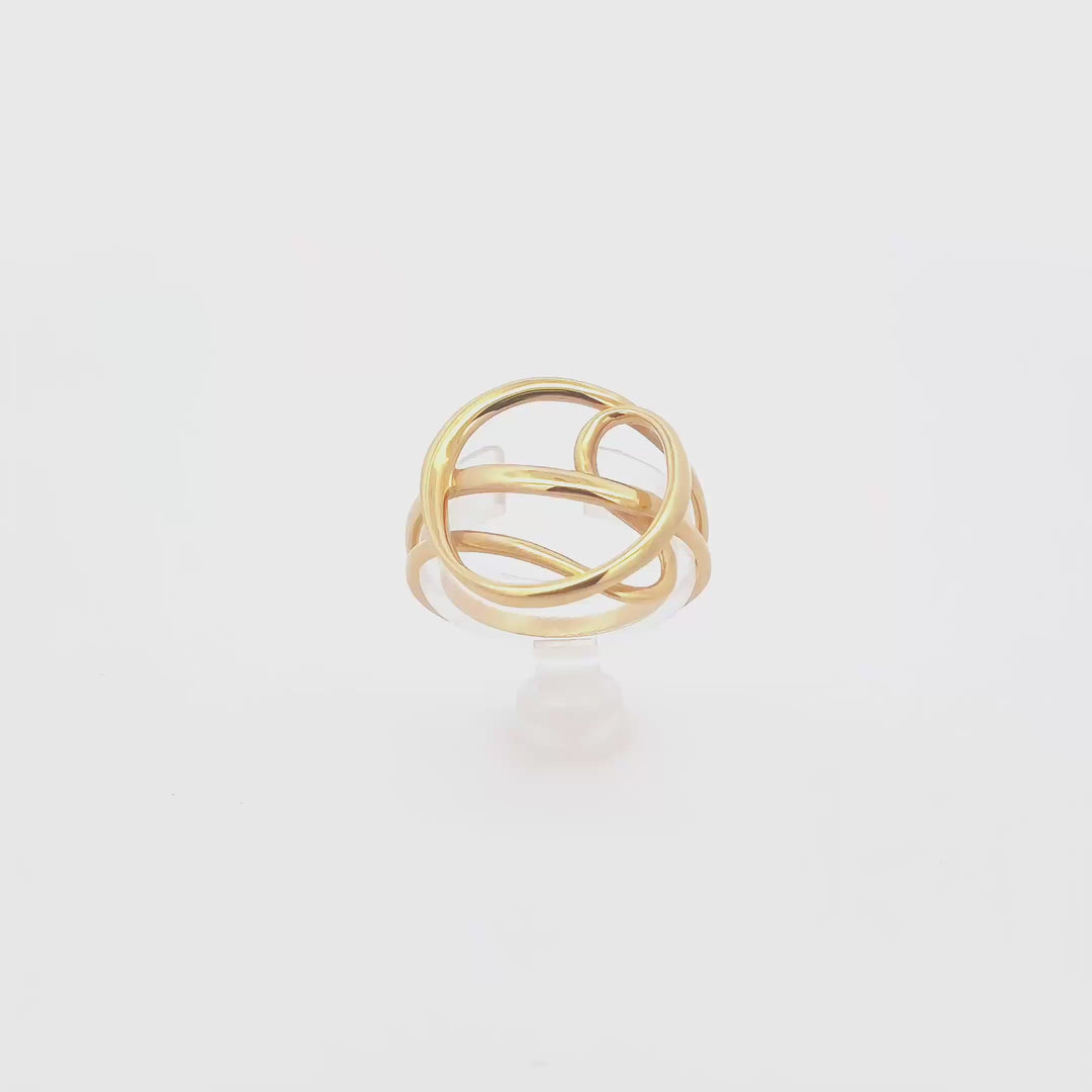 Intertwined Gold 18k Ring