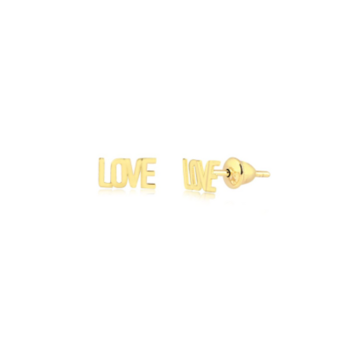 Children's Love Earring in 18k Gold