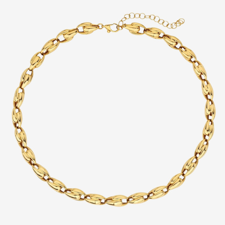 French Link Chocker 18k Gold