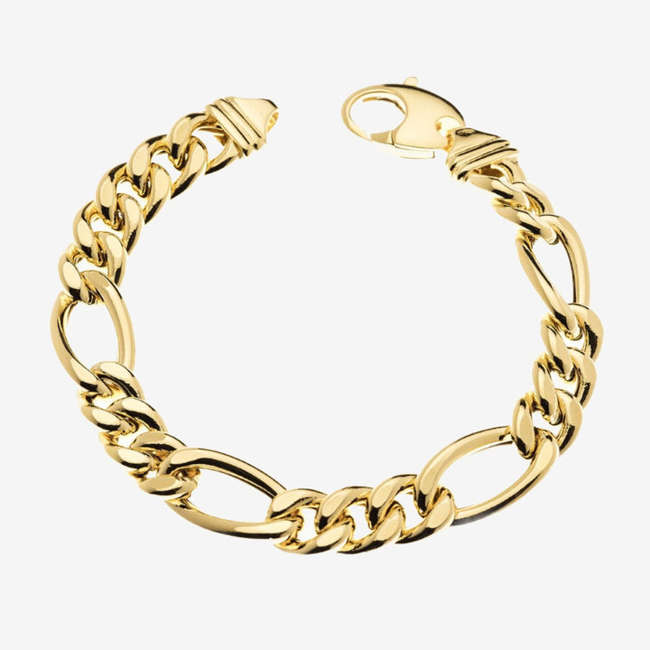 18k Gold Figaro Chain Bracelet